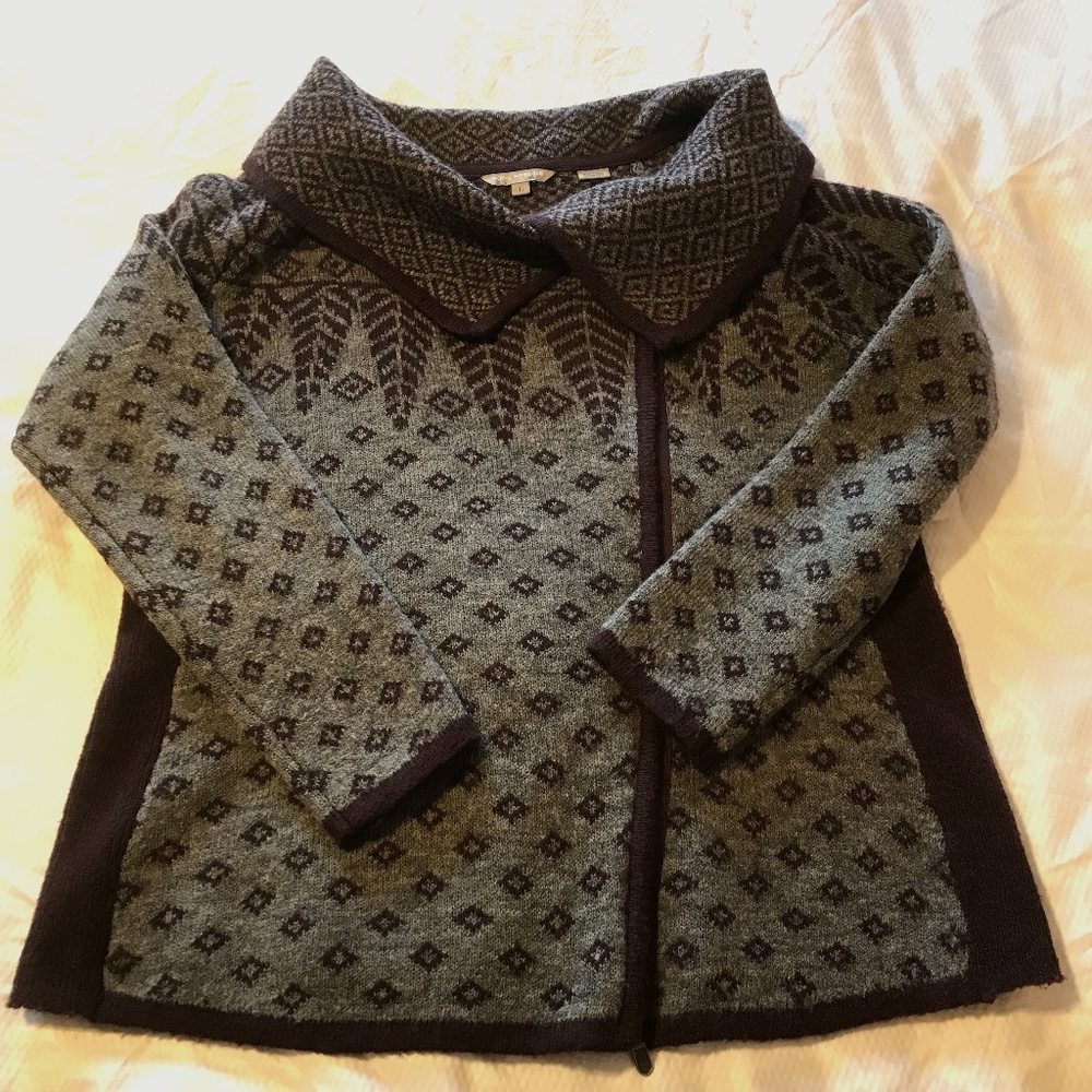 Royal Robbins, wool blend, Asymmetrical Zipper Sweater